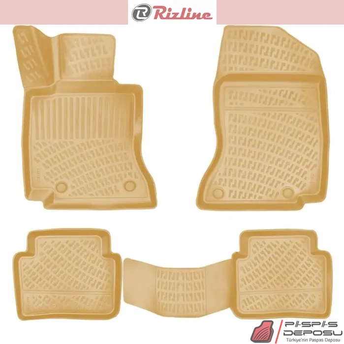 Orijinal Rizline Mercedes C Serisi W206 2022 Sonrası Bej Havuzlu Paspas